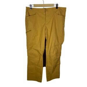 Eddie Bauer Mens 36x30 Outdoor Cargo Pants Zip Pocket Nylon Spandex Blend Brown